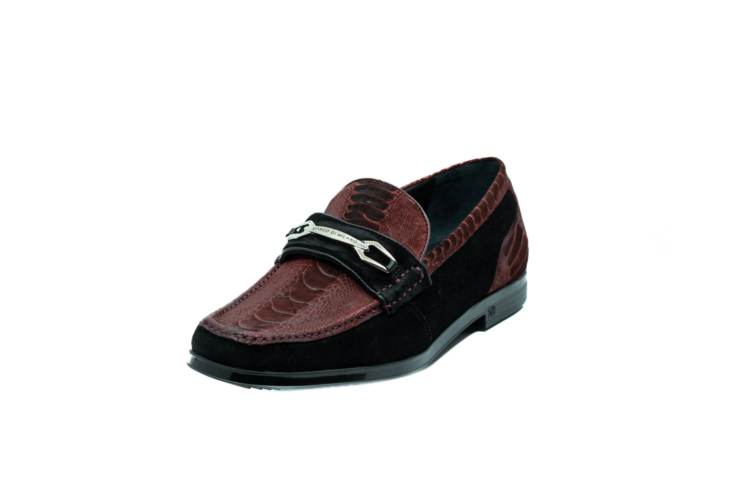 Marco Di Milano Hugo in Honey Lizard & Calfskin Bit Loafers
