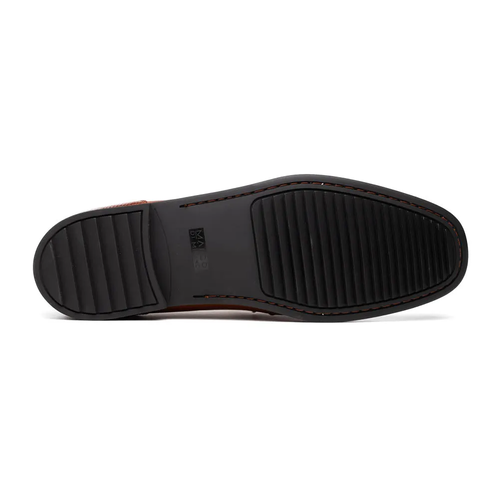 Marco Di Milano Hugo in Honey Lizard & Calfskin Bit Loafers