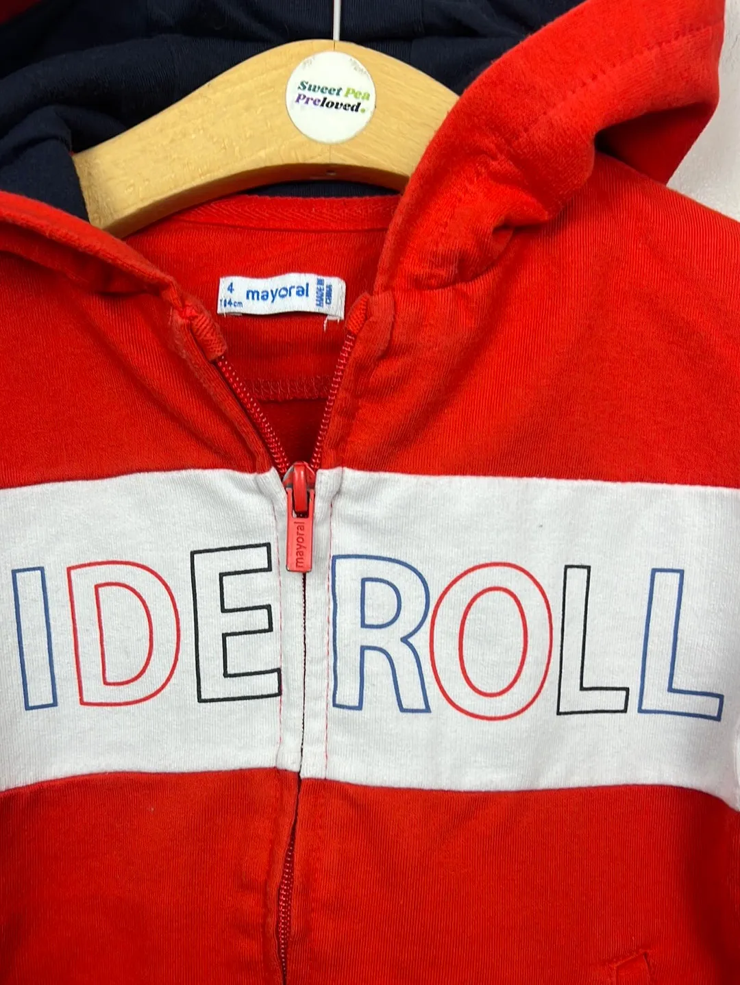 Mayoral Red Hoodie 4y