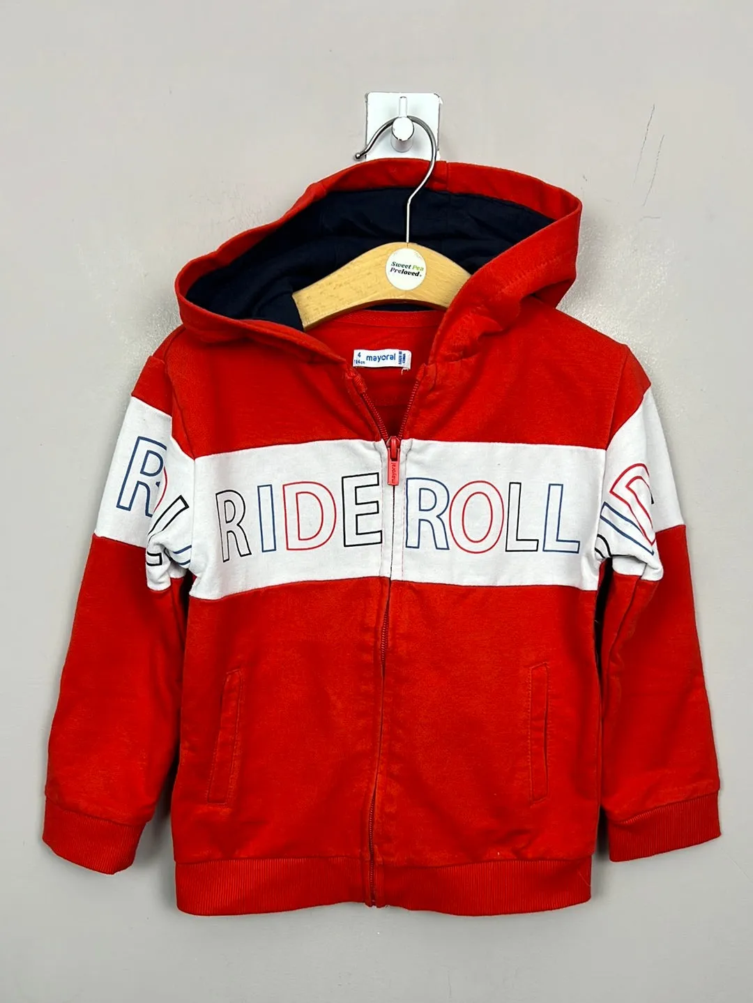 Mayoral Red Hoodie 4y