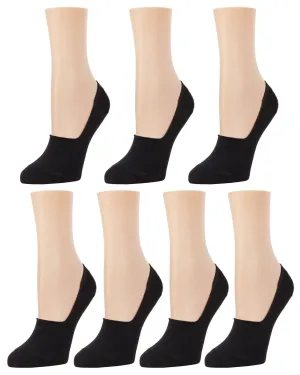 MEMOI MP058 BLACK HIGH CUT SNEAKER LINER COTTON BLEND 7 PACK