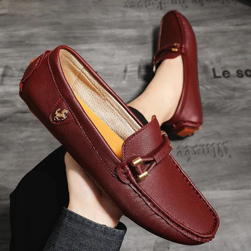 Mens Dress Shoes Men's Formal Leather Shoes for Men Elegant Casual Business Social Male Shoe Wedding Party Shoes Driving Shoe