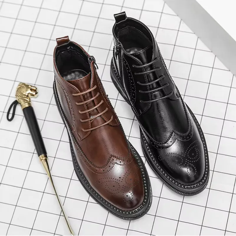 Men's Luxury Lace Up Oxford Boots  | Ideal for All Seasons