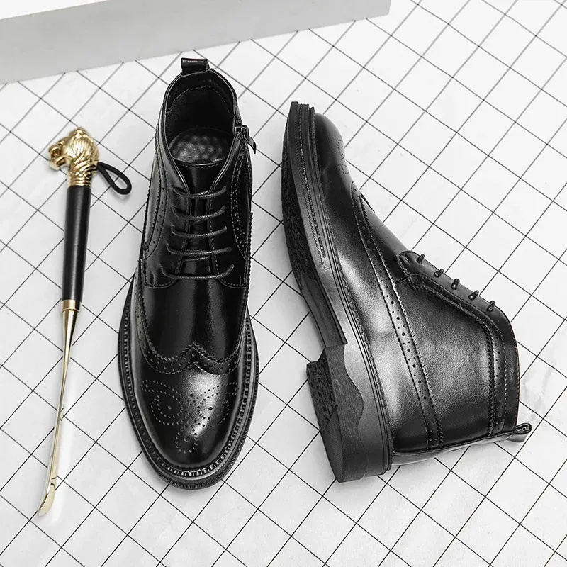 Men's Luxury Lace Up Oxford Boots  | Ideal for All Seasons