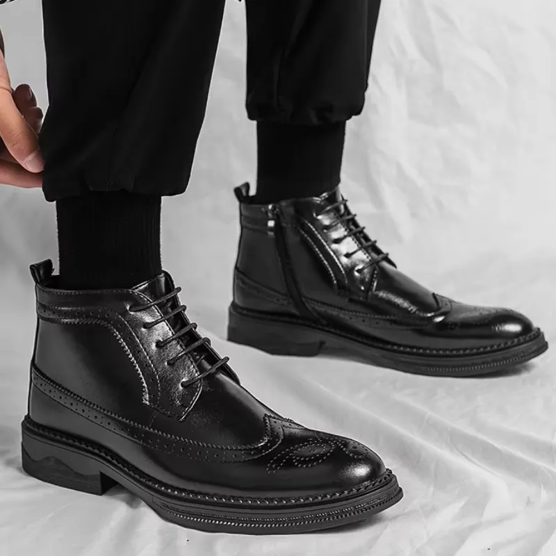 Men's Luxury Lace Up Oxford Boots  | Ideal for All Seasons