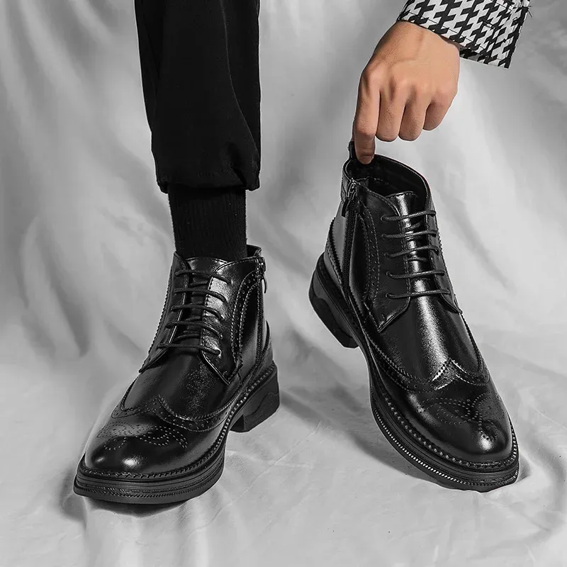 Men's Luxury Lace Up Oxford Boots  | Ideal for All Seasons