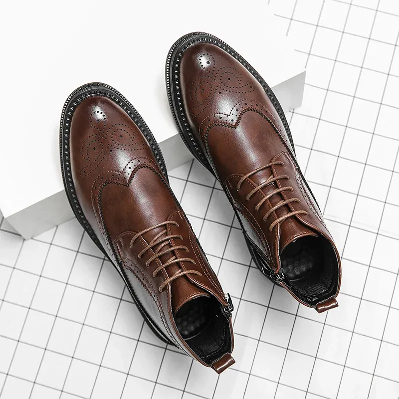Men's Luxury Lace Up Oxford Boots  | Ideal for All Seasons