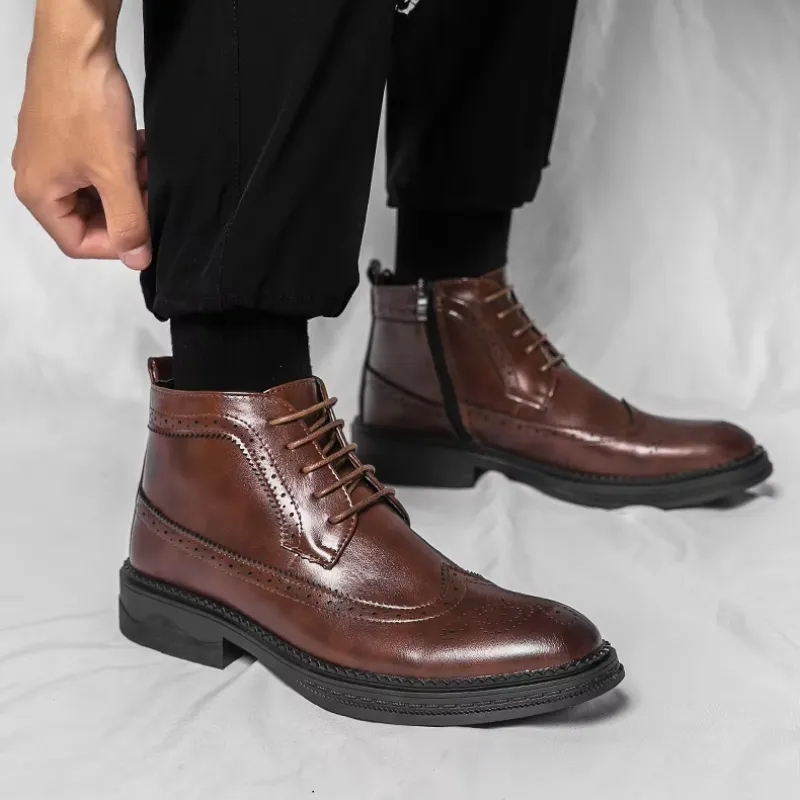 Men's Luxury Lace Up Oxford Boots  | Ideal for All Seasons