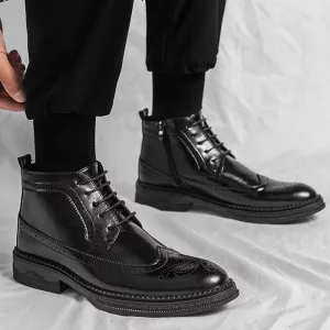 Men's Luxury Lace Up Oxford Boots  | Ideal for All Seasons