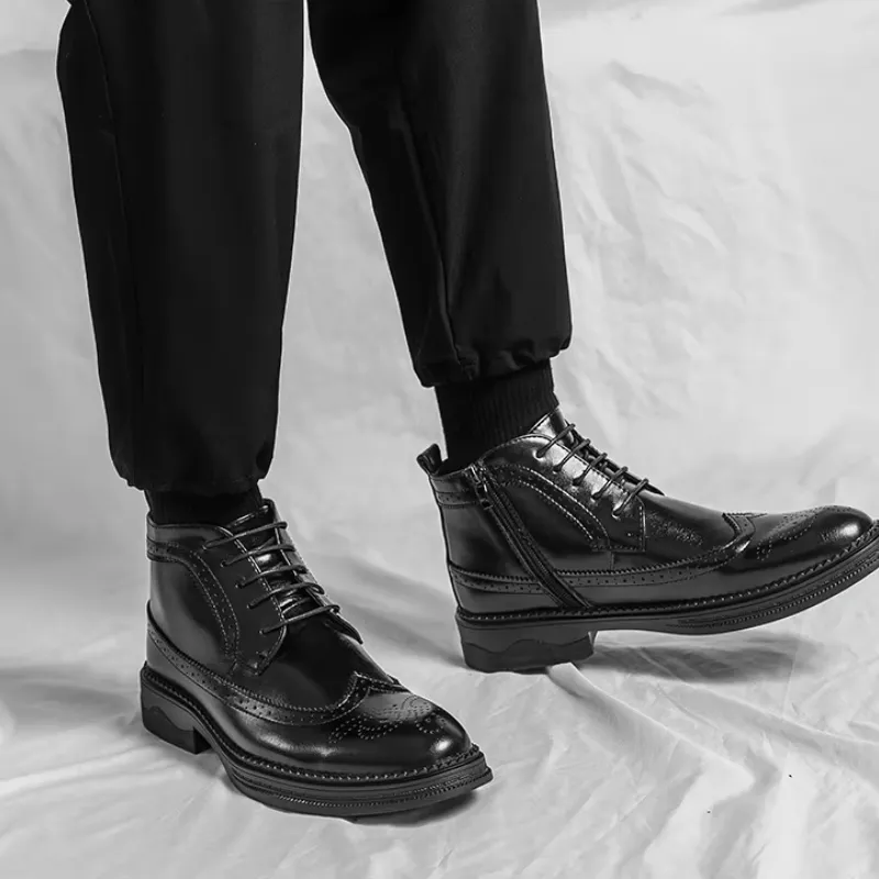 Men's Luxury Lace Up Oxford Boots  | Ideal for All Seasons