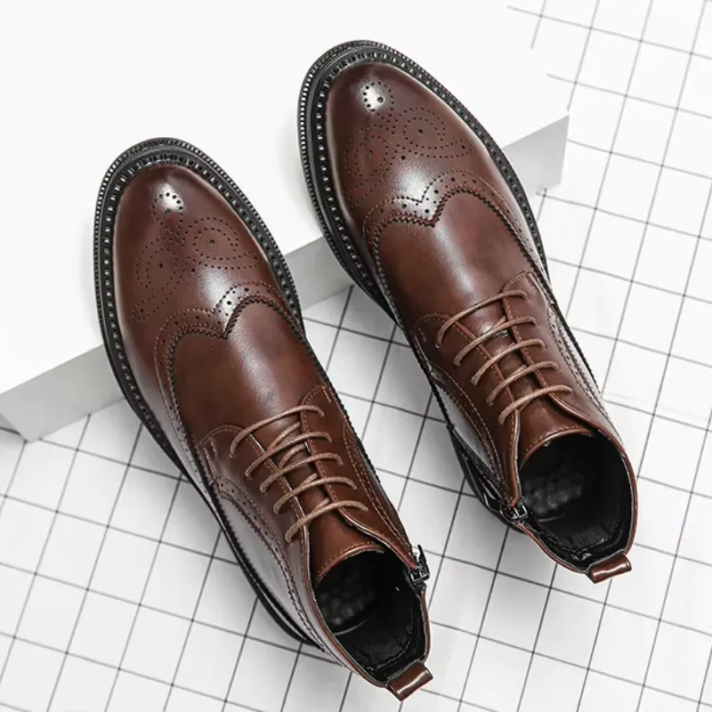 Men's Luxury Lace Up Oxford Boots  | Ideal for All Seasons