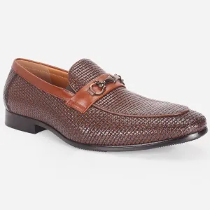 Mens "LIAM" Leather Office Formal Slide In Shoes