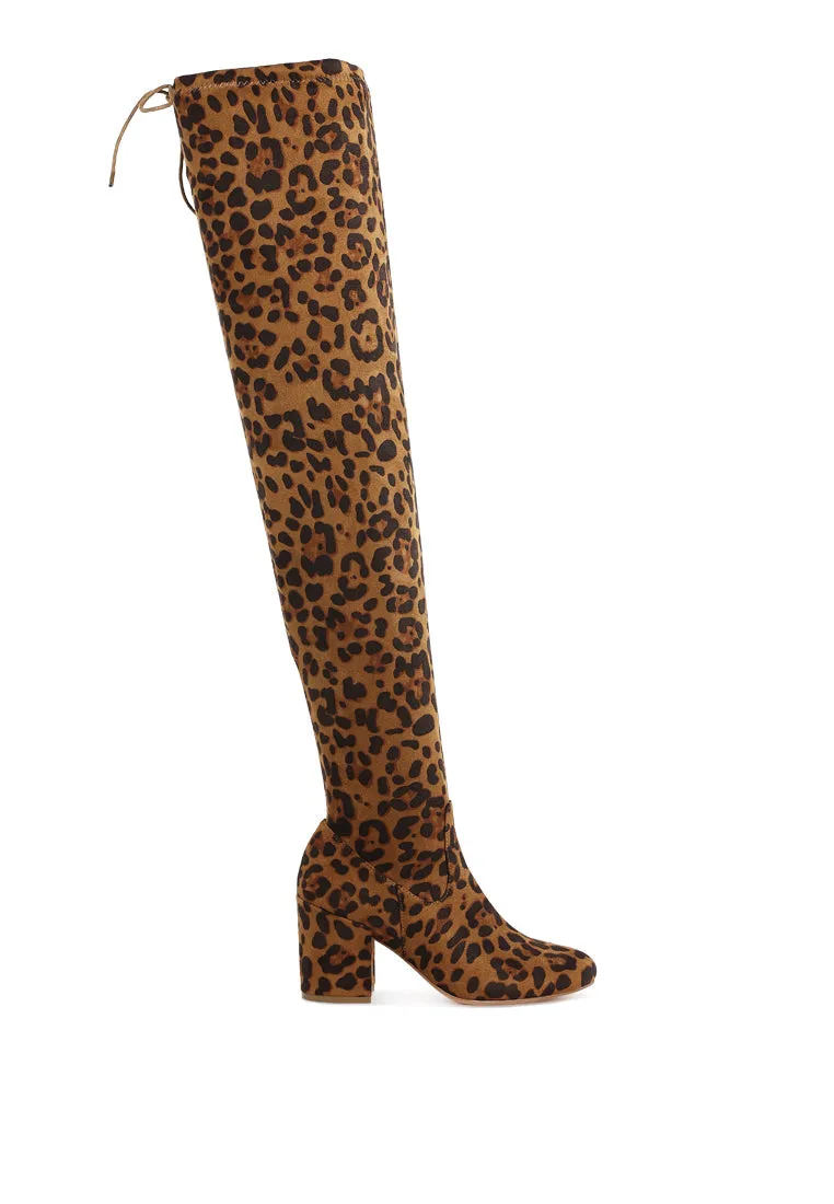 Minimal Drawstring Detail Knee-High Boots By RAG