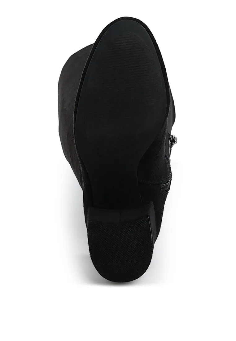 Minimal Drawstring Detail Knee-High Boots By RAG