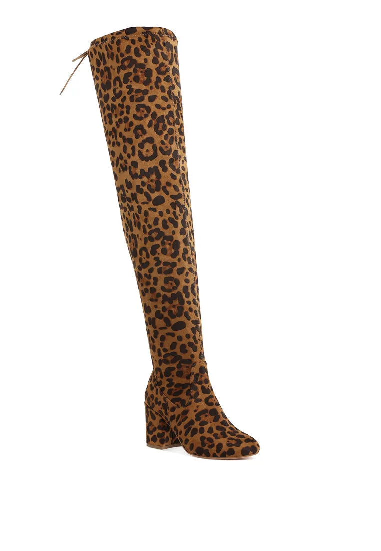 Minimal Drawstring Detail Knee-High Boots By RAG