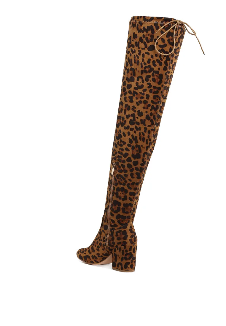 Minimal Drawstring Detail Knee-High Boots By RAG