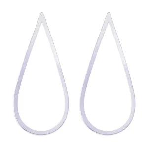 Minimal geometry earrings copper pendant Jewelry accessory Minimal Earrings 5*2.2cm white K Drops 10pcs 10177103