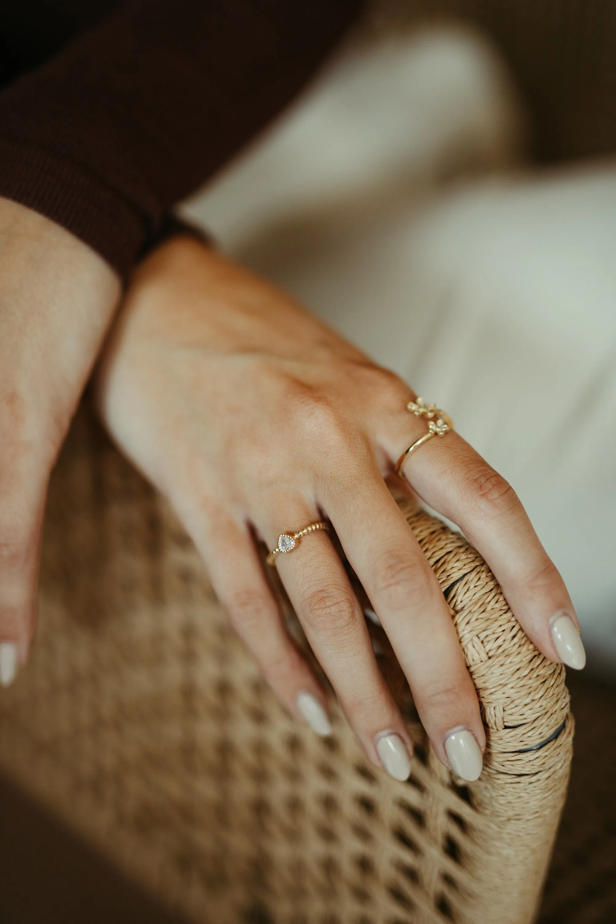 Minimal Heart Statement Ring