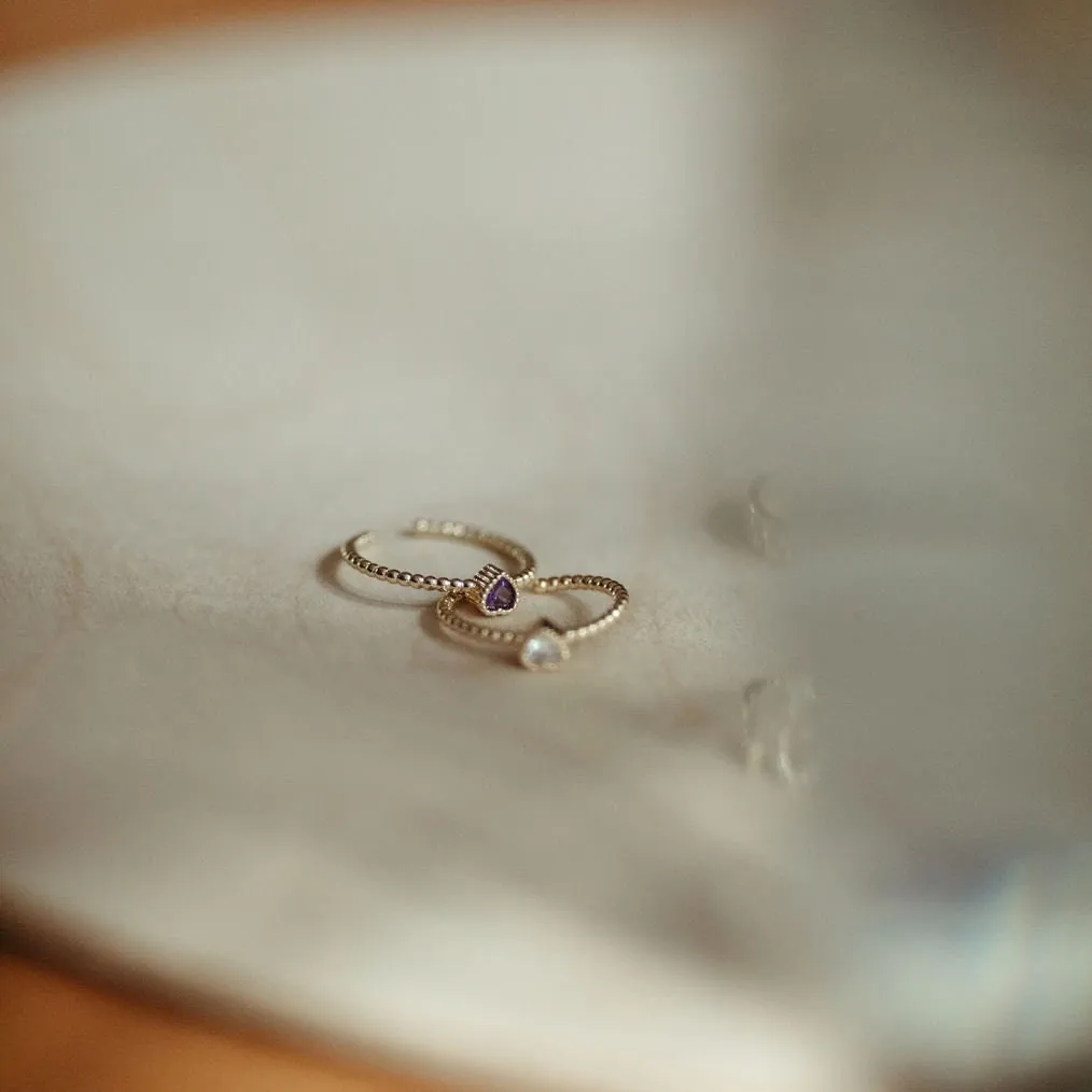 Minimal Heart Statement Ring