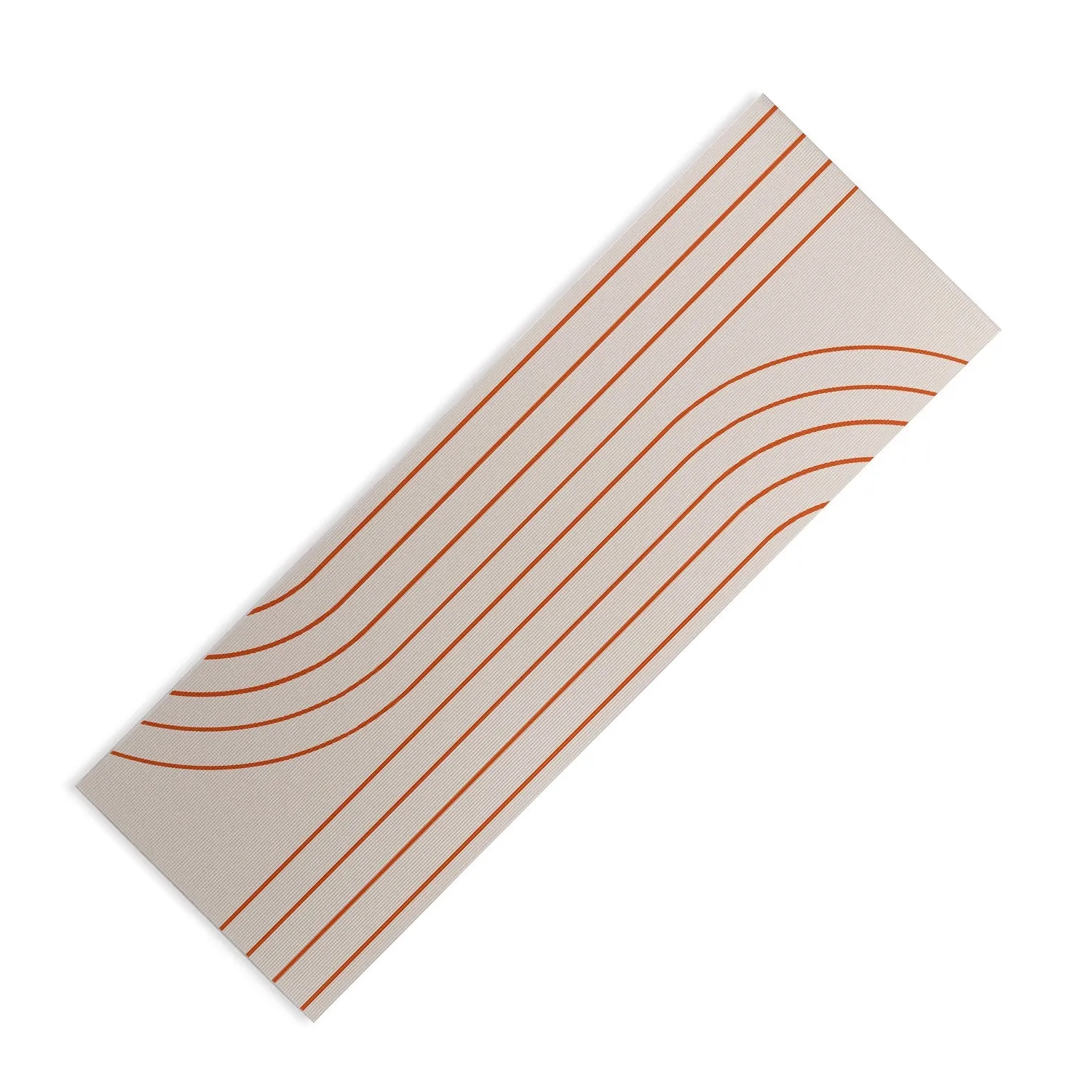 Minimal Line Curvature Coral 2 Yoga Mat