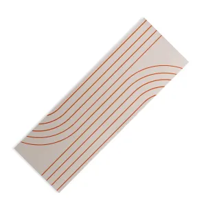 Minimal Line Curvature Coral 2 Yoga Mat