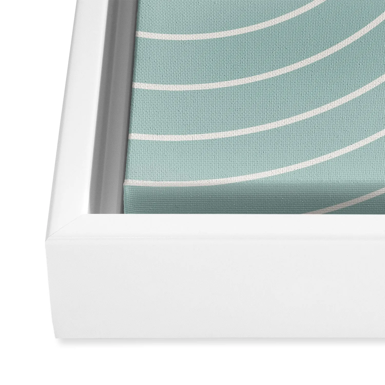 Minimal Line Curvature Sage Art Canvas