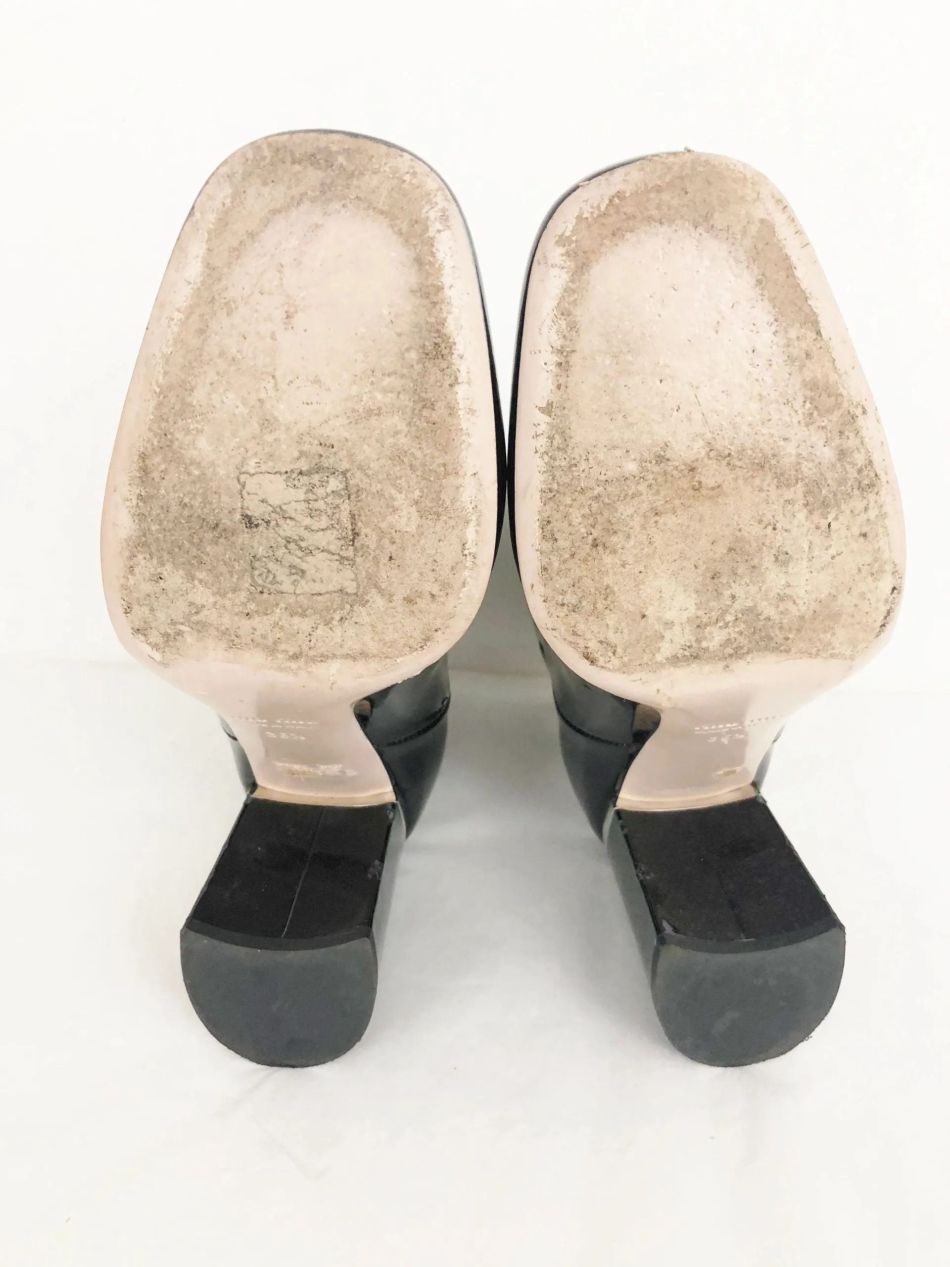 Miu Miu Patent Leather Ankle Boots Size 6.5