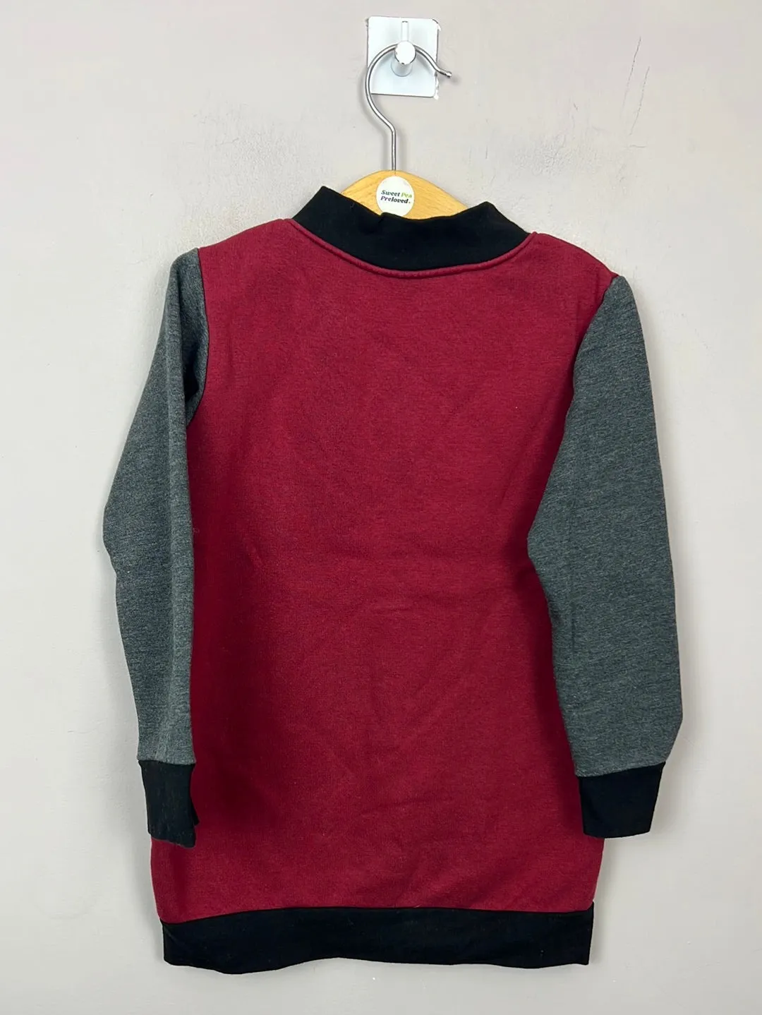 My Mama Makes Burgundy Varsity Jacket 5-6y