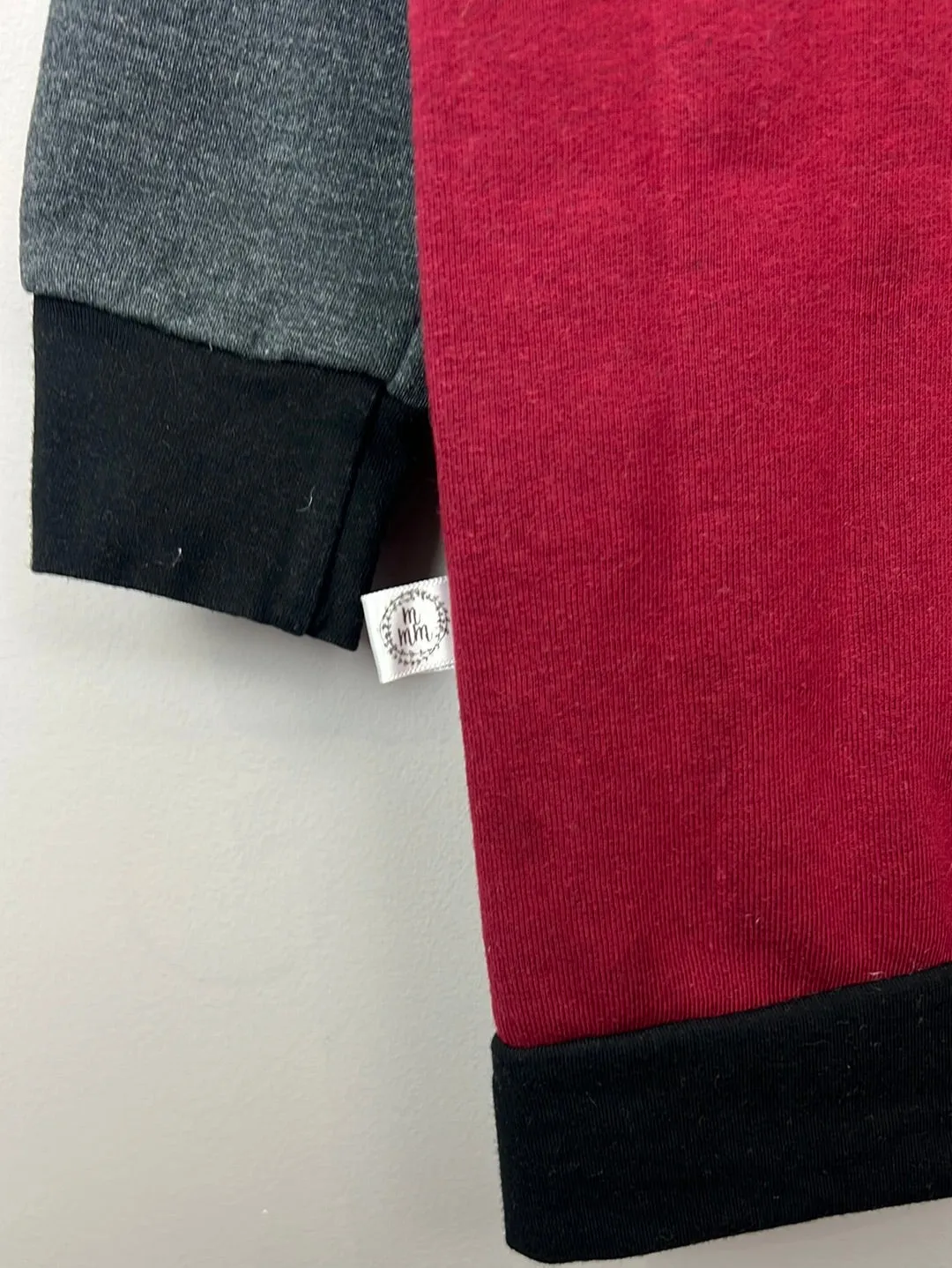 My Mama Makes Burgundy Varsity Jacket 5-6y