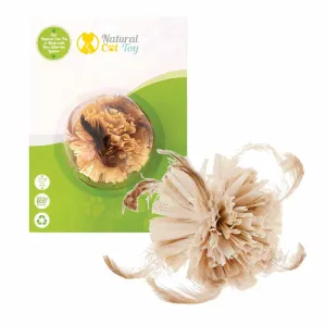 Natural Cat Toys - Corn Feather Ball