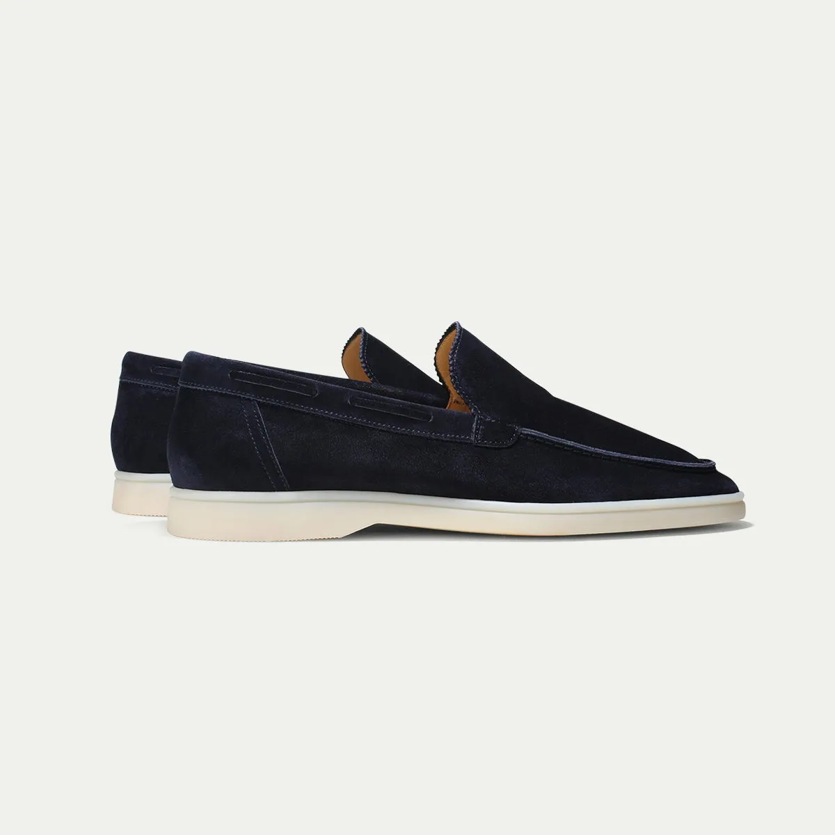 NAVY YACHT LOAFERS