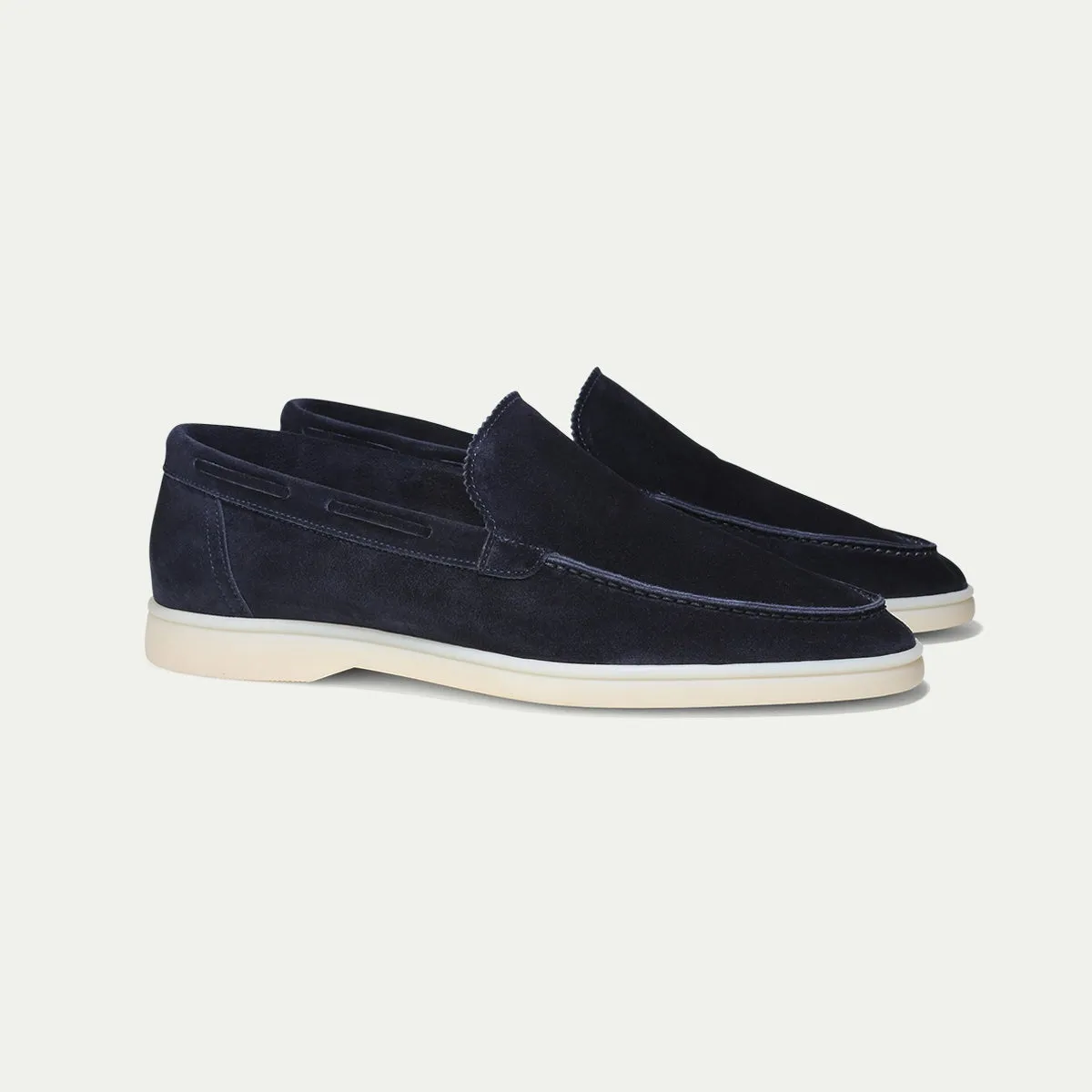 NAVY YACHT LOAFERS