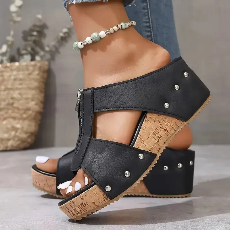 Naya™ | Orthopaedic Sandals with Open Toe and Wedge Heel