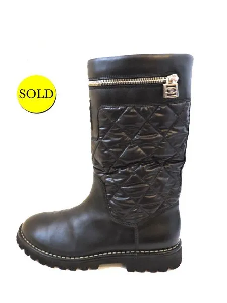 NEW Chanel Quilted Boot Size 41 It (11 Us)