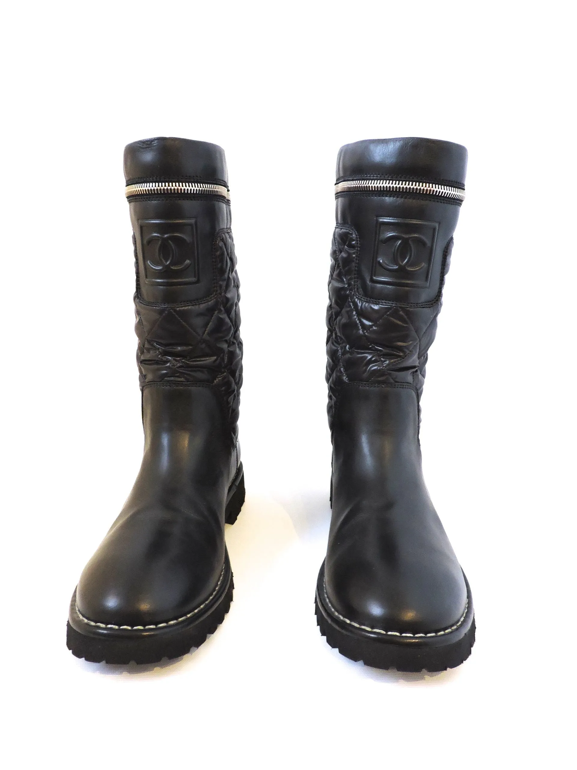 NEW Chanel Quilted Boot Size 41 It (11 Us)