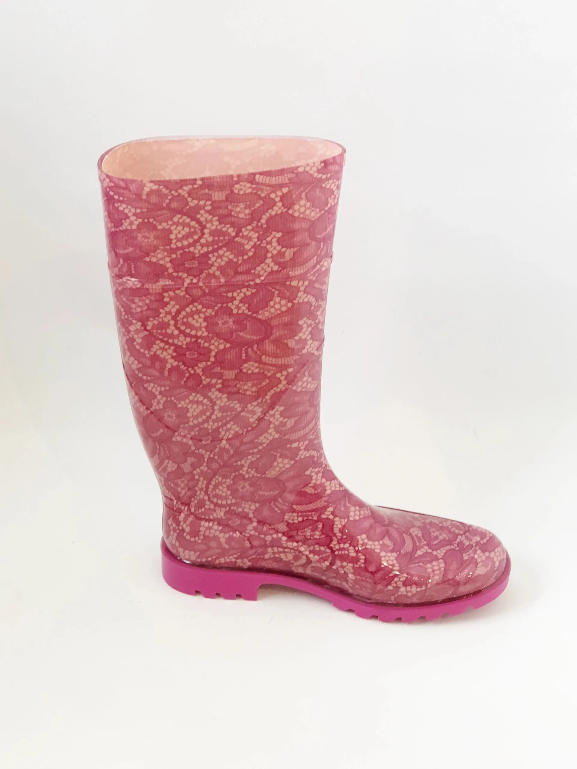 NEW Dolce & Gabbana Lace Rain Boot Size 38 It (8 Us)