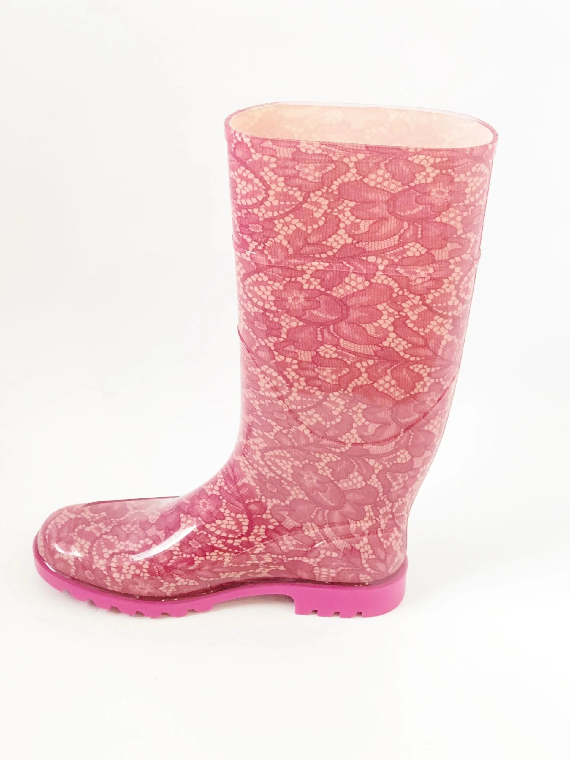 NEW Dolce & Gabbana Lace Rain Boot Size 38 It (8 Us)