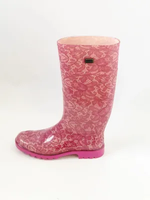 NEW Dolce & Gabbana Lace Rain Boot Size 38 It (8 Us)