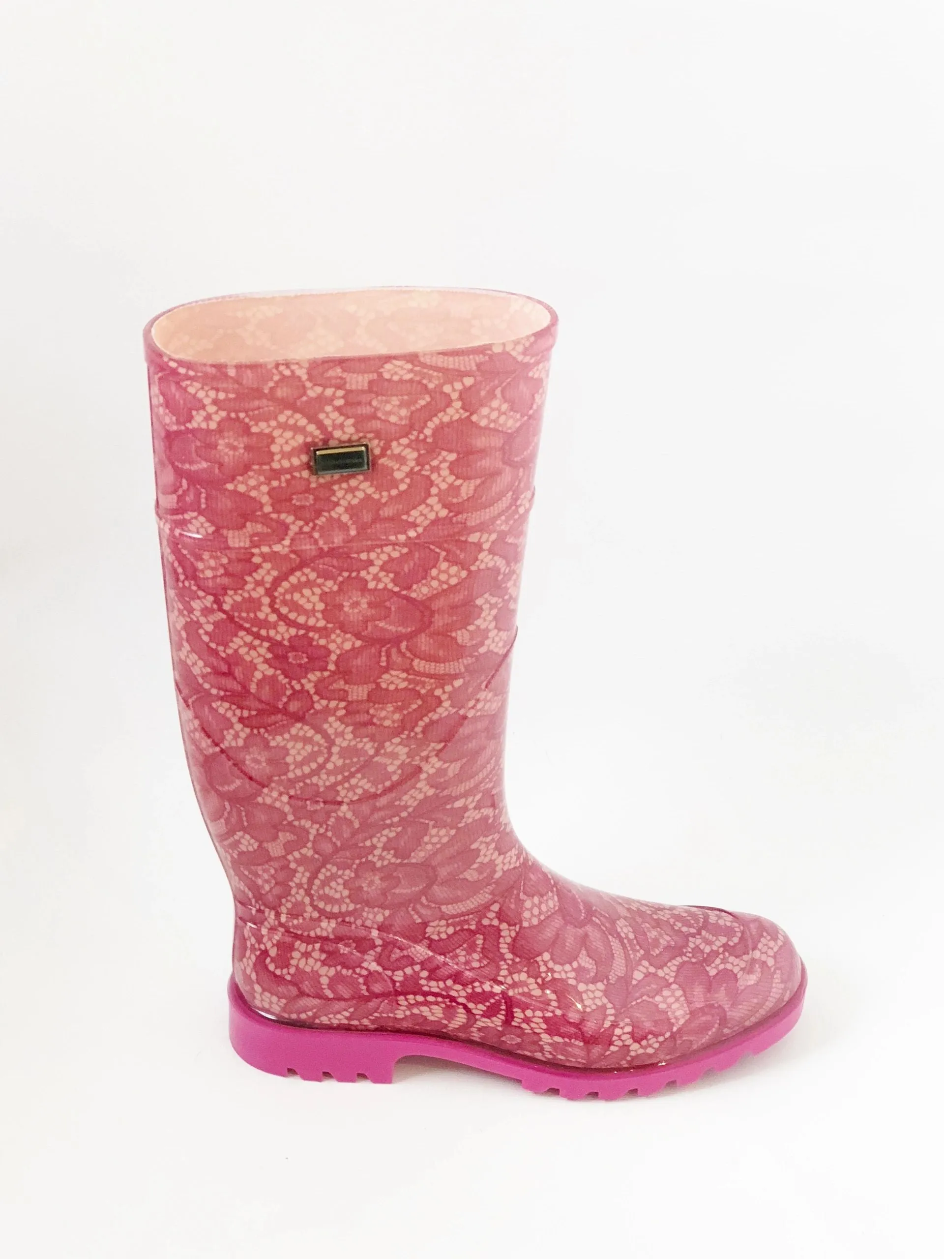 NEW Dolce & Gabbana Lace Rain Boot Size 38 It (8 Us)