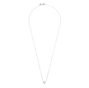 New York Minimal Diamond Pendant Silver