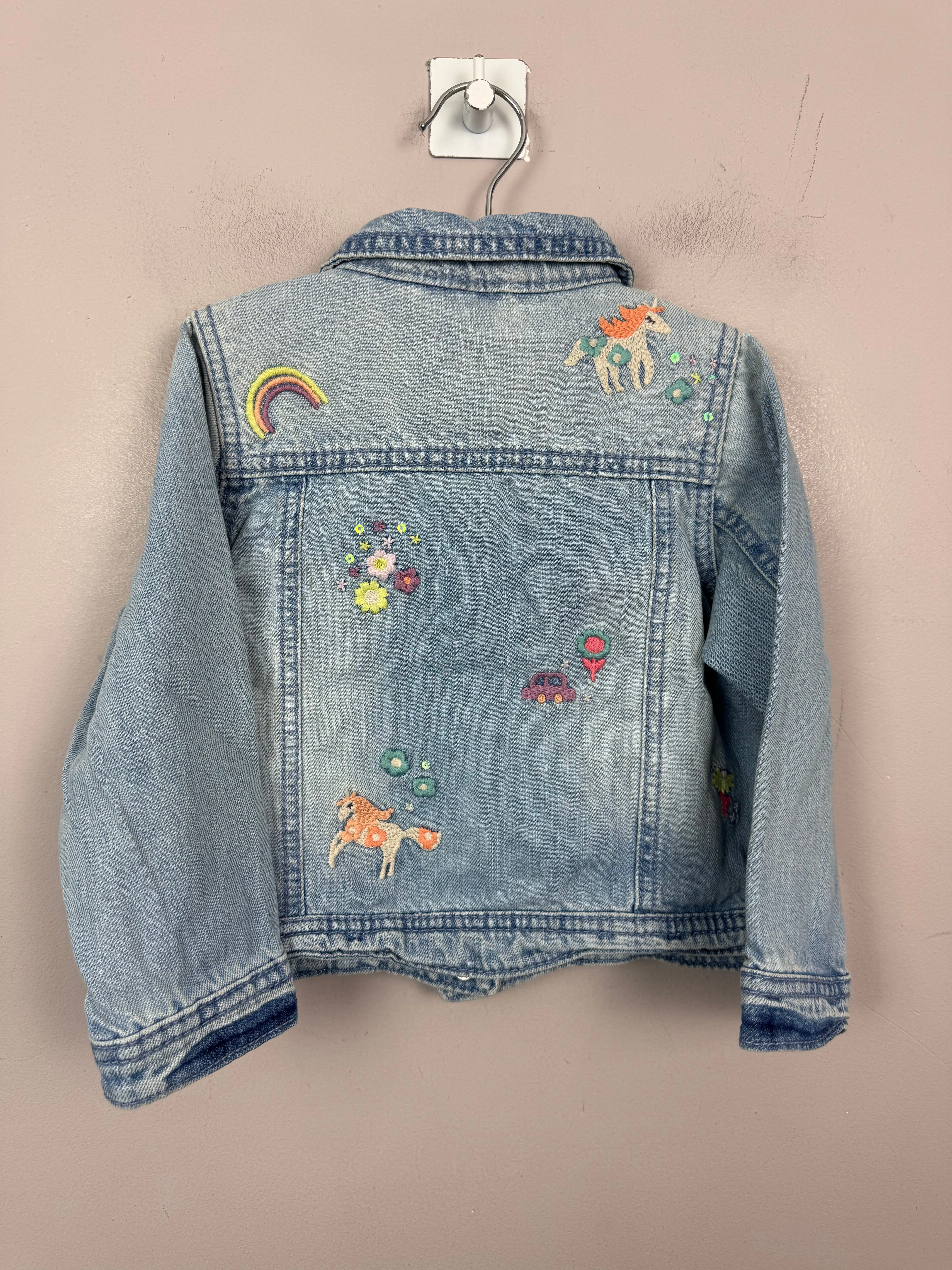 Next embroidered denim jacket 18-24m