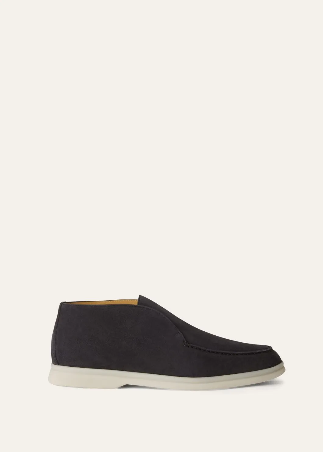 Open Walk Boots in Caviar Suede