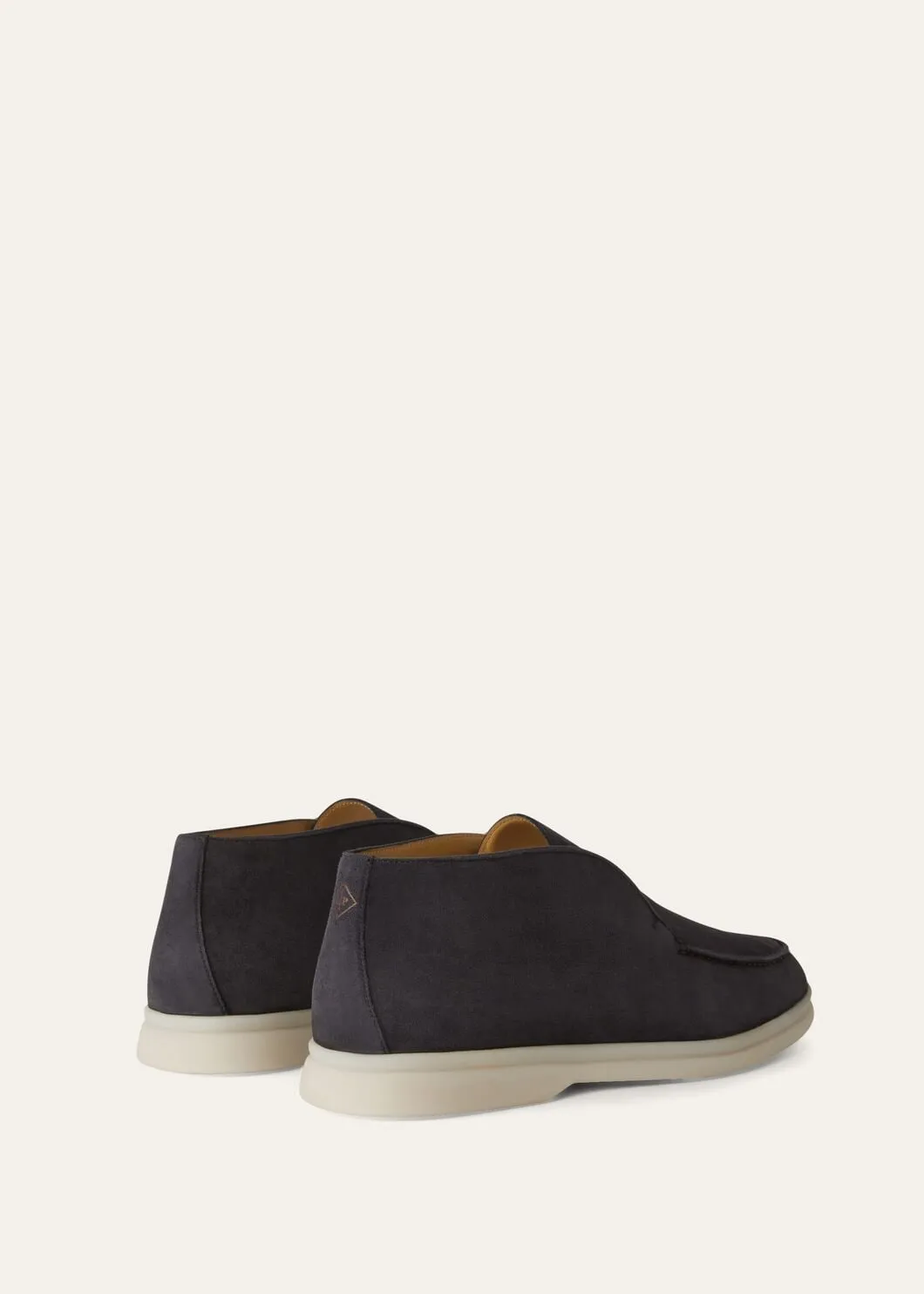 Open Walk Boots in Caviar Suede