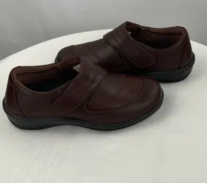 Orthofeet Women's Orthopedic Brown Leather Emily Casual Shoes Size 9 W NIB