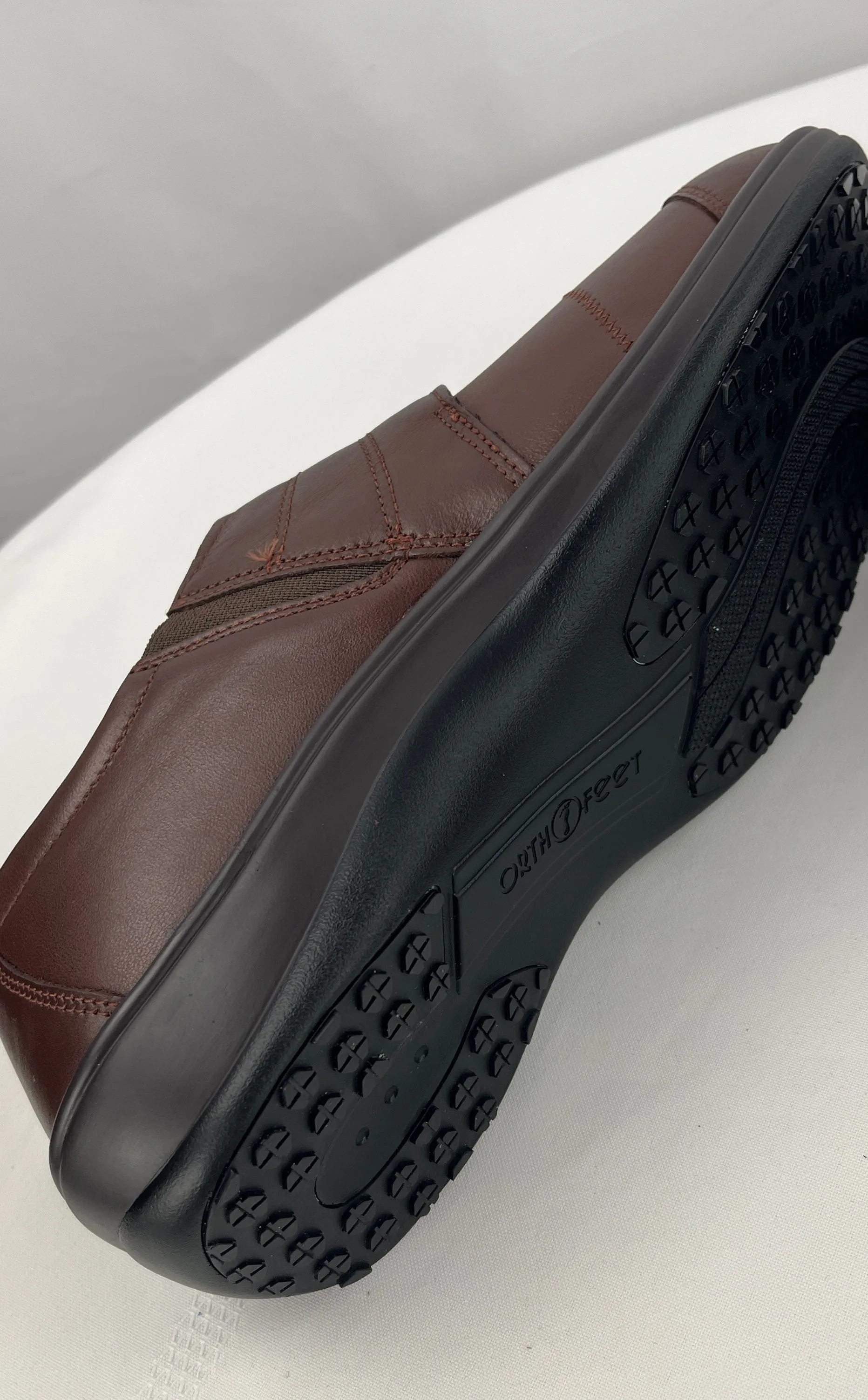 Orthofeet Women's Orthopedic Brown Leather Emily Casual Shoes Size 9 W NIB