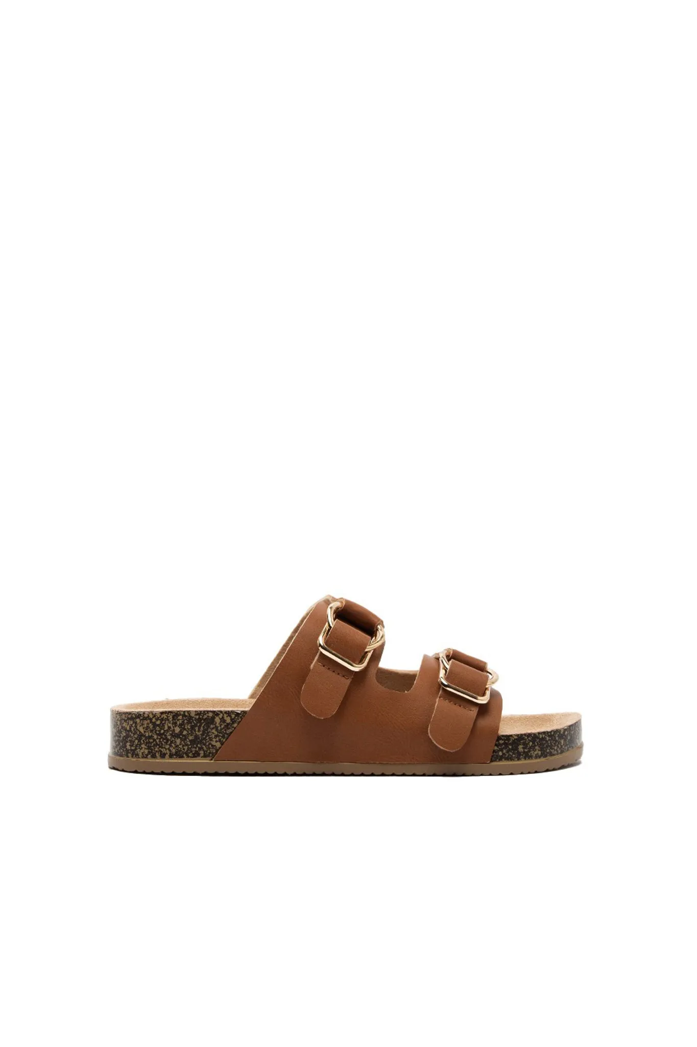 Qupid Two Band Slide Sandal