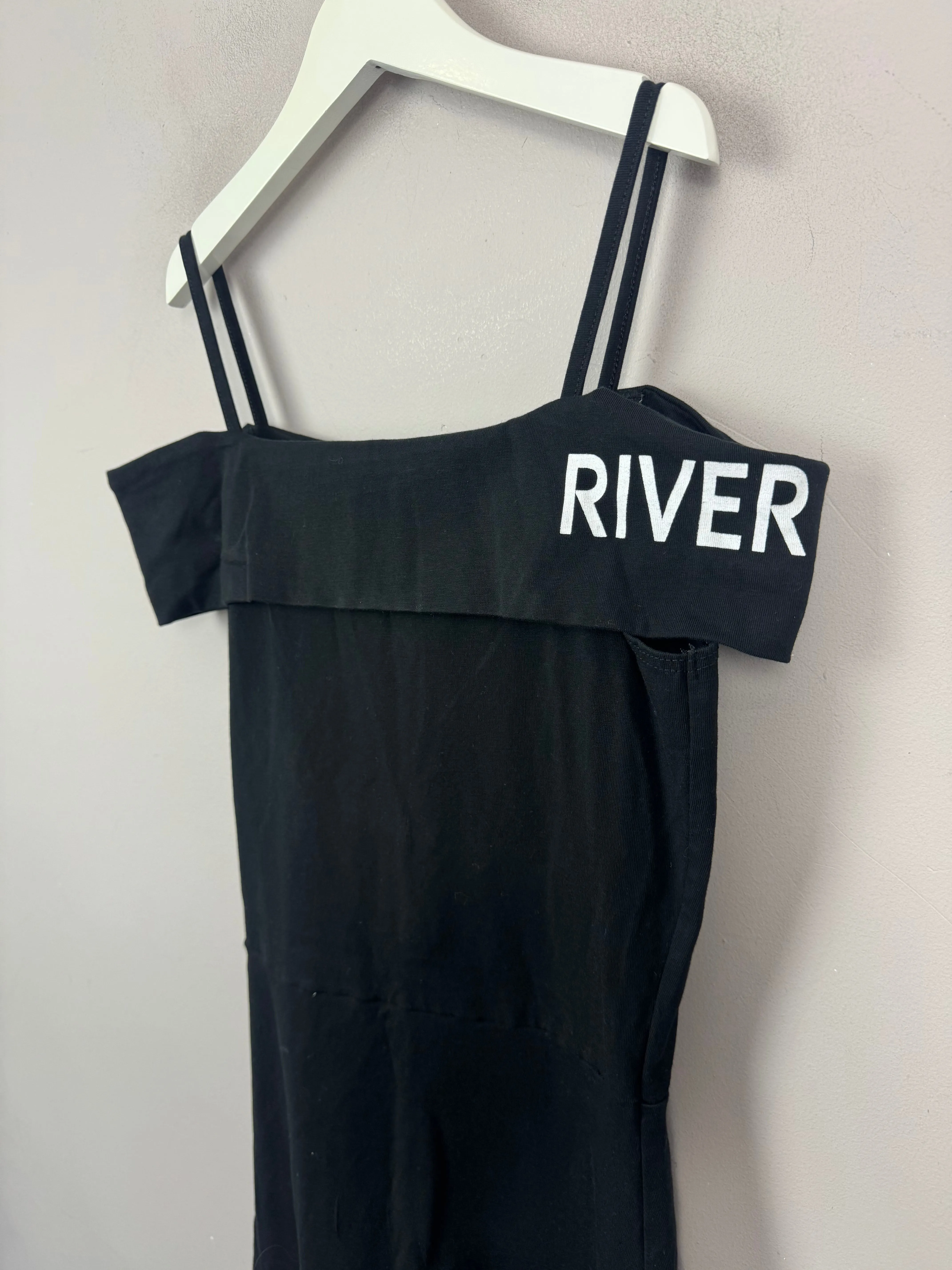 River Island Black Jersey Dress 11-12y