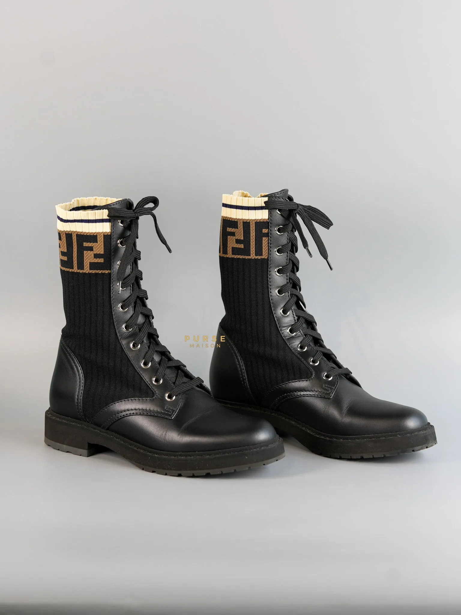 Rockoko Calfskin Combat Boots Size 37 EU (23.5cm)