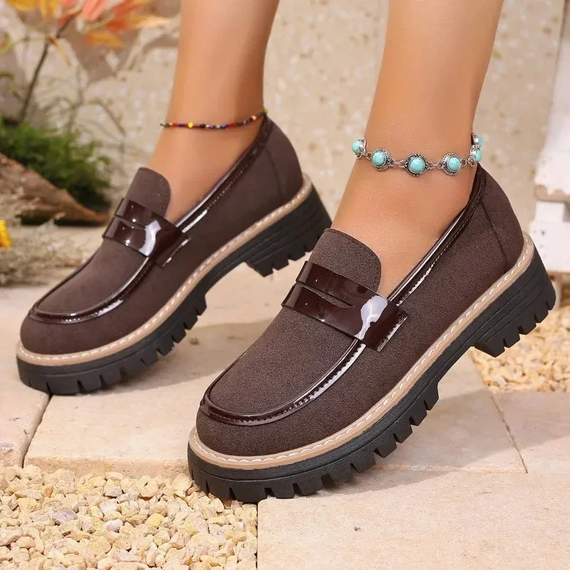 Shoes 2025 Loafers High Heels Concise Office