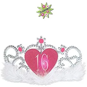 Sweet 16 Plastic Light-up Tiara